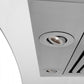 ZLINE 36 in. Stainless Steel Wall Range Hood with Built-in CrownSound® Bluetooth Speakers, KZCRN-BT-36