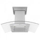 ZLINE 36 in. Stainless Steel Wall Range Hood with Built-in CrownSound® Bluetooth Speakers, KZCRN-BT-36
