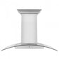 ZLINE 36 in. Stainless Steel Wall Range Hood with Built-in CrownSound® Bluetooth Speakers, KZCRN-BT-36