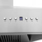 ZLINE 36 in. Stainless Steel Wall Range Hood with Built-in CrownSound® Bluetooth Speakers, 697CRN-BT-36