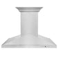 ZLINE 36 in. Island Mount Range Hood in Stainless Steel with Built-in CrownSound Bluetooth Speakers, GL1iCRN-BT-36