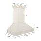 ZLINE 36 in. Wooden Wall Mount Range Hood in White, KPTT-36