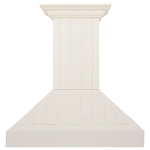 ZLINE 36 in. Wooden Wall Mount Range Hood in White, KPTT-36