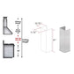 ZLINE 61 in. DuraSnow® Stainless Steel Chimney Extension for 12.5ft Ceiling, 8KES-E