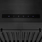 ZLINE 24 in. Convertible Vent Wall Mount Range Hood in Black Stainless Steel with Crown Molding, BSKENCRN-24