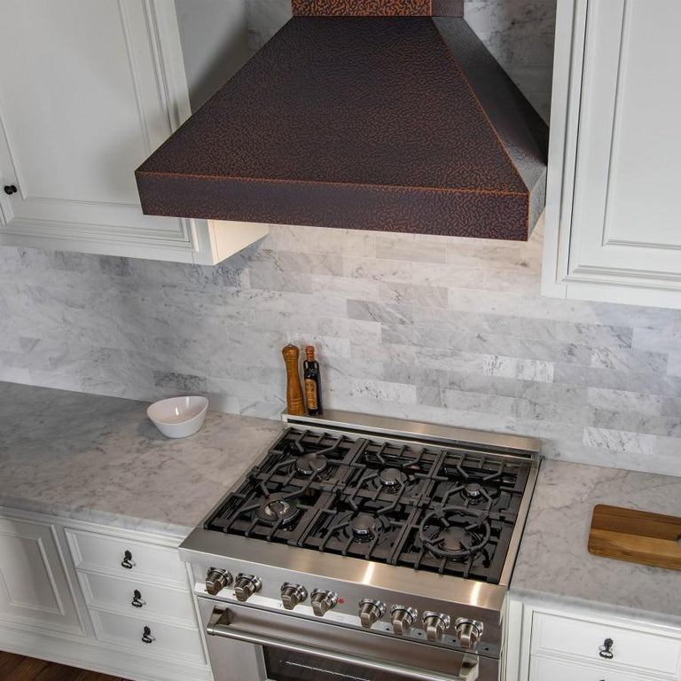 ZLINE 48 in. Copper Wall Range Hood 8667E-48, Crown Molding