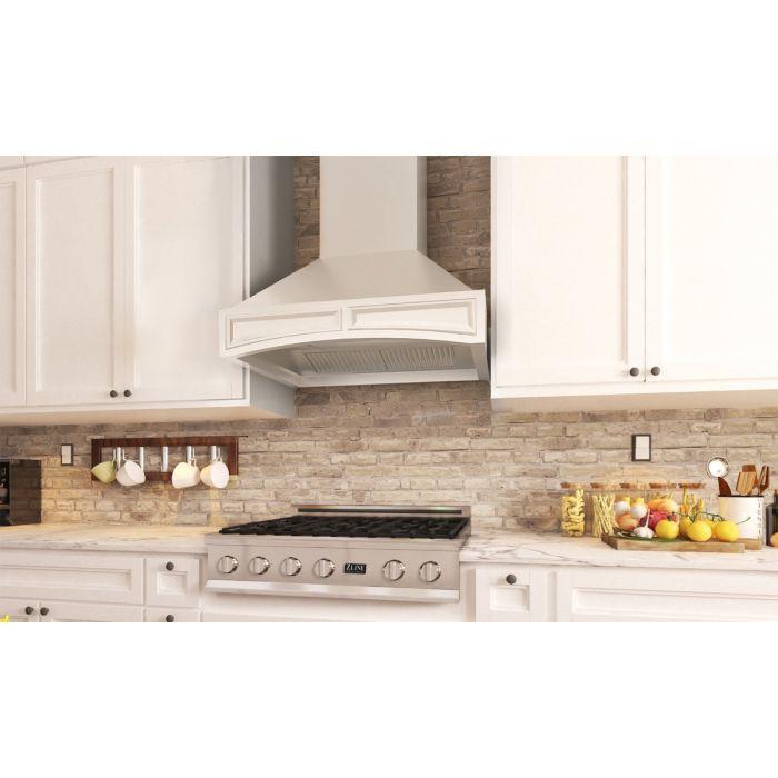 ZLINE 36 in. Designer Wooden Wall Mount Range Hood in Cottage
