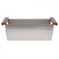 ZLINE 33 in. Moritz Farmhouse Apron Mount Single Bowl DuraSnow® Stainless Steel Kitchen Sink with Bottom Grid and Accessories, SLSAP-33S