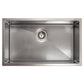 ZLINE 30 in. Meribel Undermount Single Bowl DuraSnow® Stainless Steel Kitchen Sink with Bottom Grid, SRS-30S