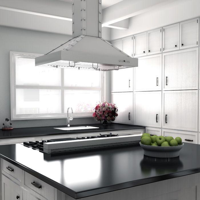 ZLINE 48 in. Rangetop in DuraSnow® Stainless with 7 Gas Burners, RTS-48