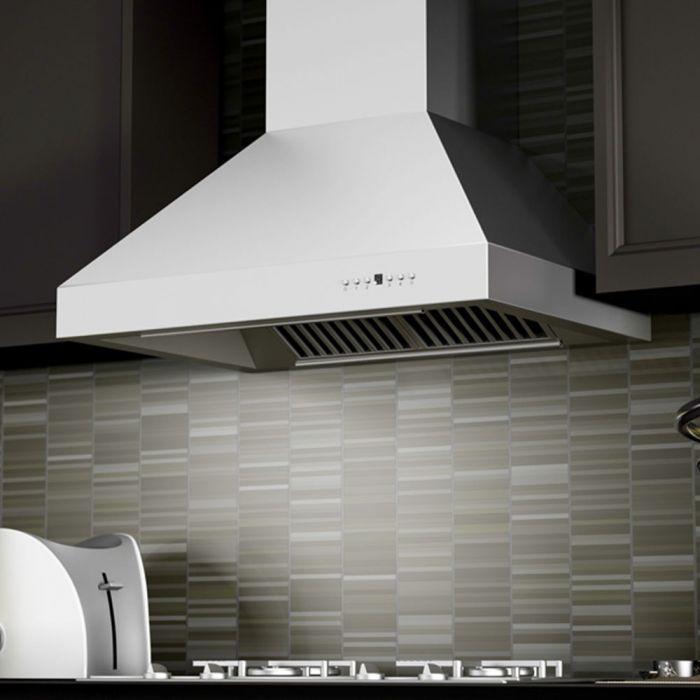 ZLINE 60 in. Professional Ducted Wall Mount Range Hood in Stainless Steel, 697-60