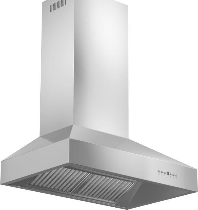 ZLINE 42 in. Professional Ducted Wall Mount Range Hood in Stainless Steel, 697-42